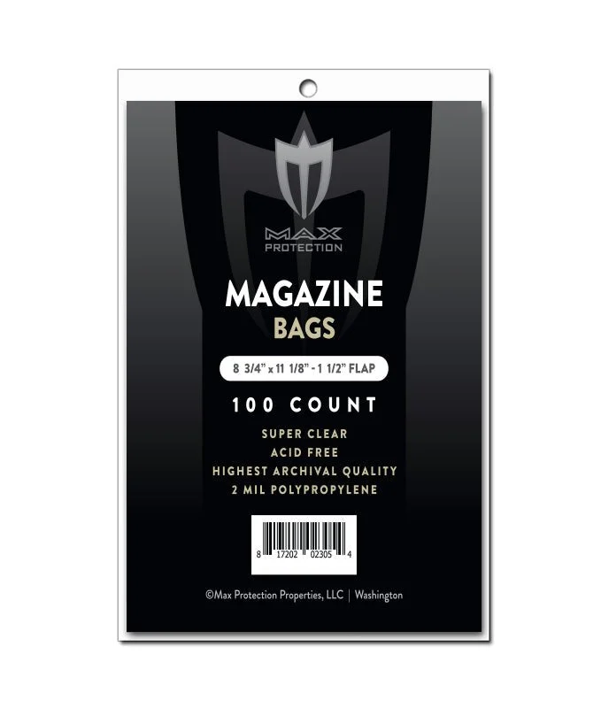 100ct Pack Magazine Bags - 8-3/4x11-1/8