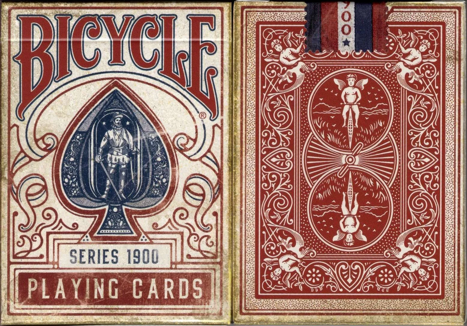 1900 Series Red Marked Bicycle Playing Cards