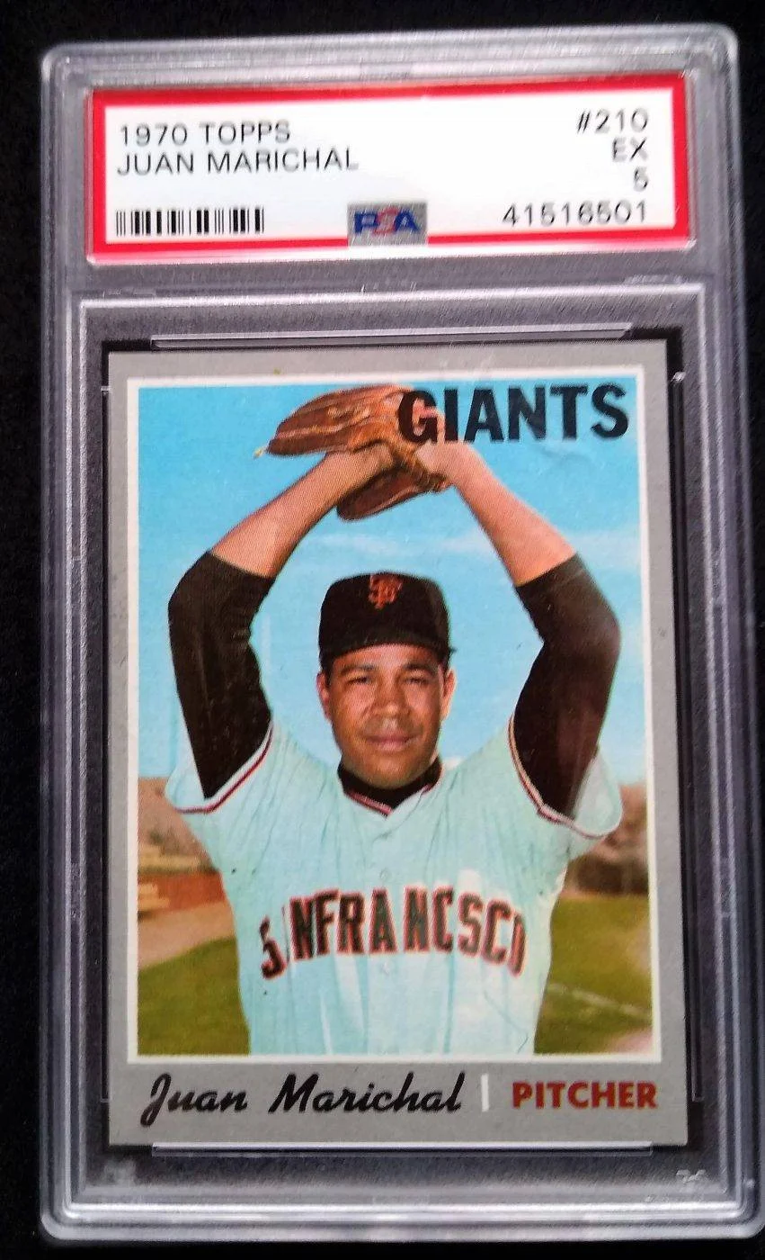 1970 Topps Juan Marichal PSA Graded 5 Baseball Card