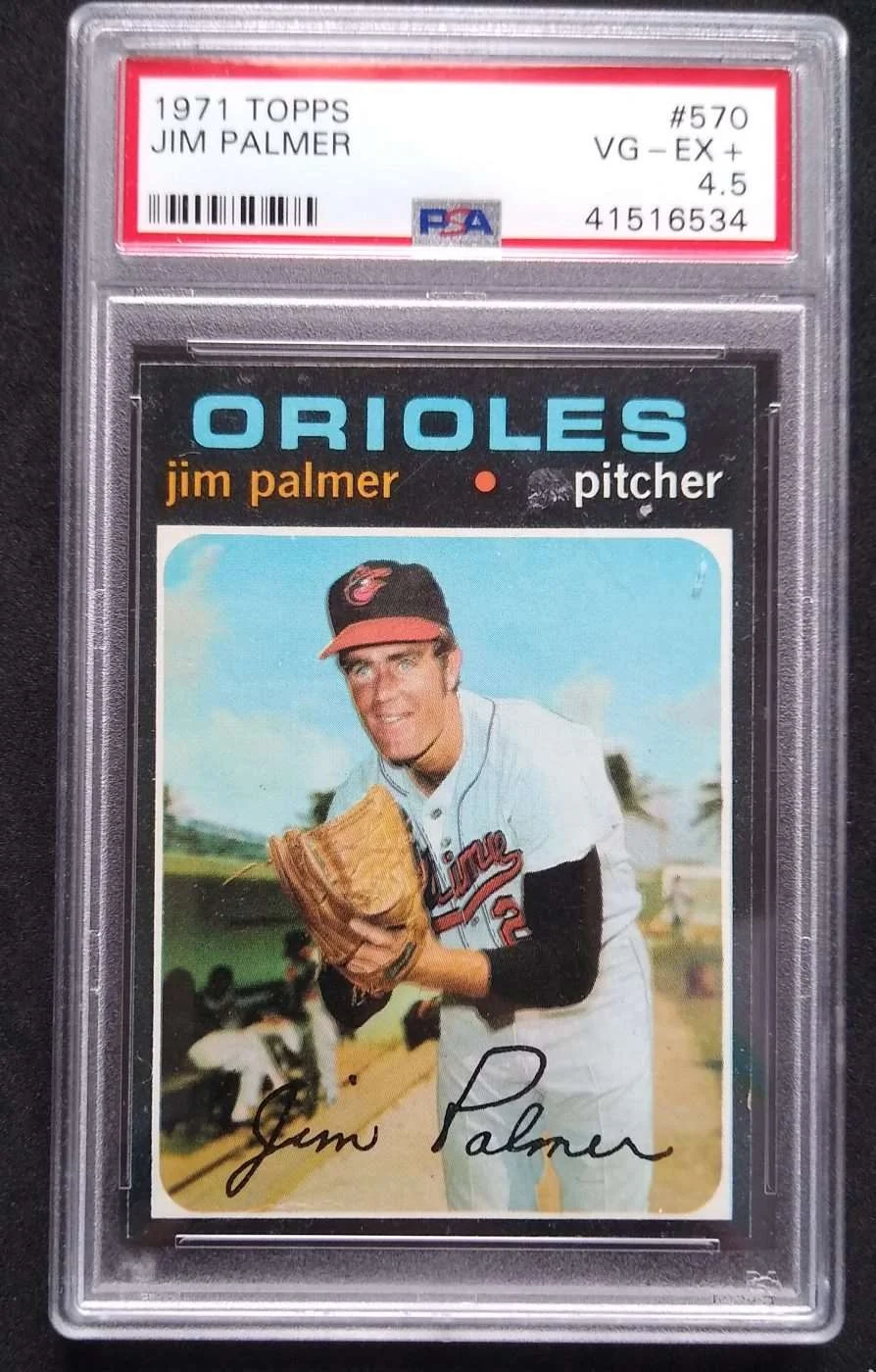 1971 Topps Jim Palmer PSA 4.5 Graded Baseball Card