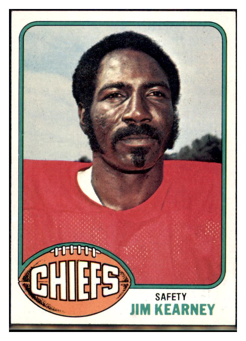 1976 Topps Jim Kearney Kansas City Chiefs Football Card VFBMC