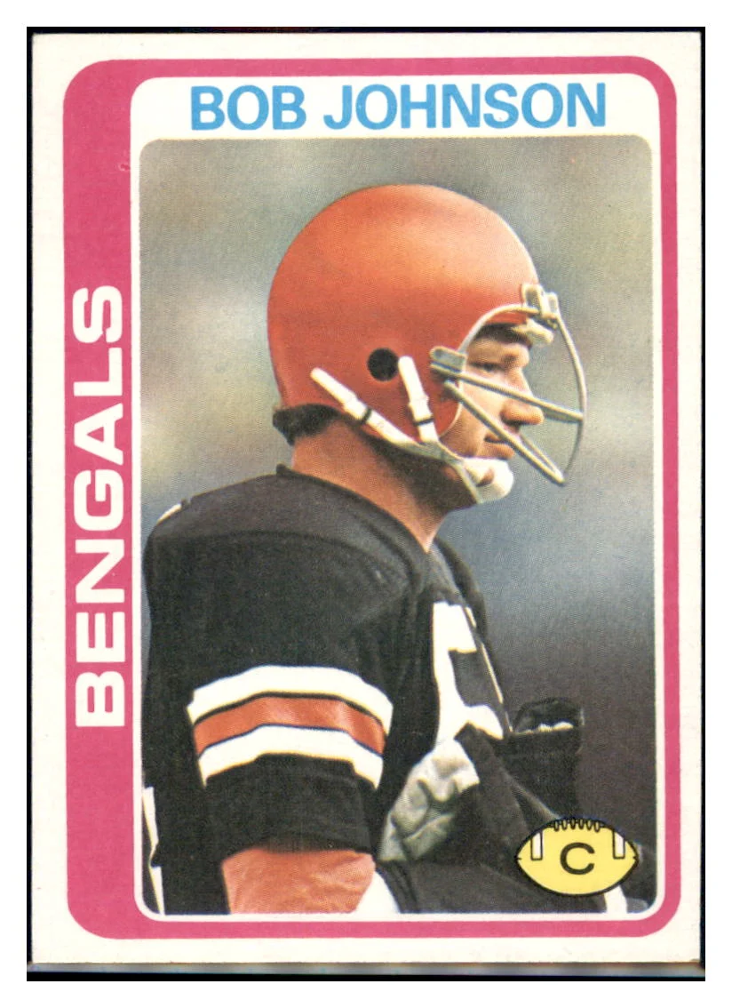 1978 Topps Bob Johnson Cincinnati Bengals Card - Vintage NFL Football Card VFBMC