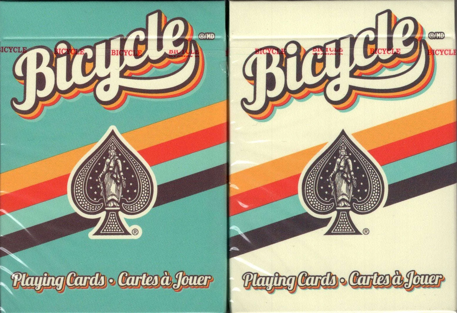 1980's Retro Bicycle Playing Cards 2 Deck Set