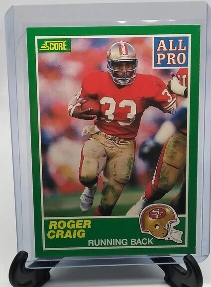 1989 Score Roger Craig All Pro Football Card