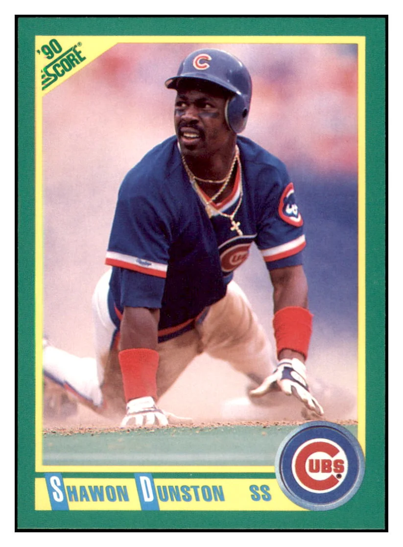 1990 Score Shawon Dunston Chicago Cubs #169 Baseball CardGMMGC