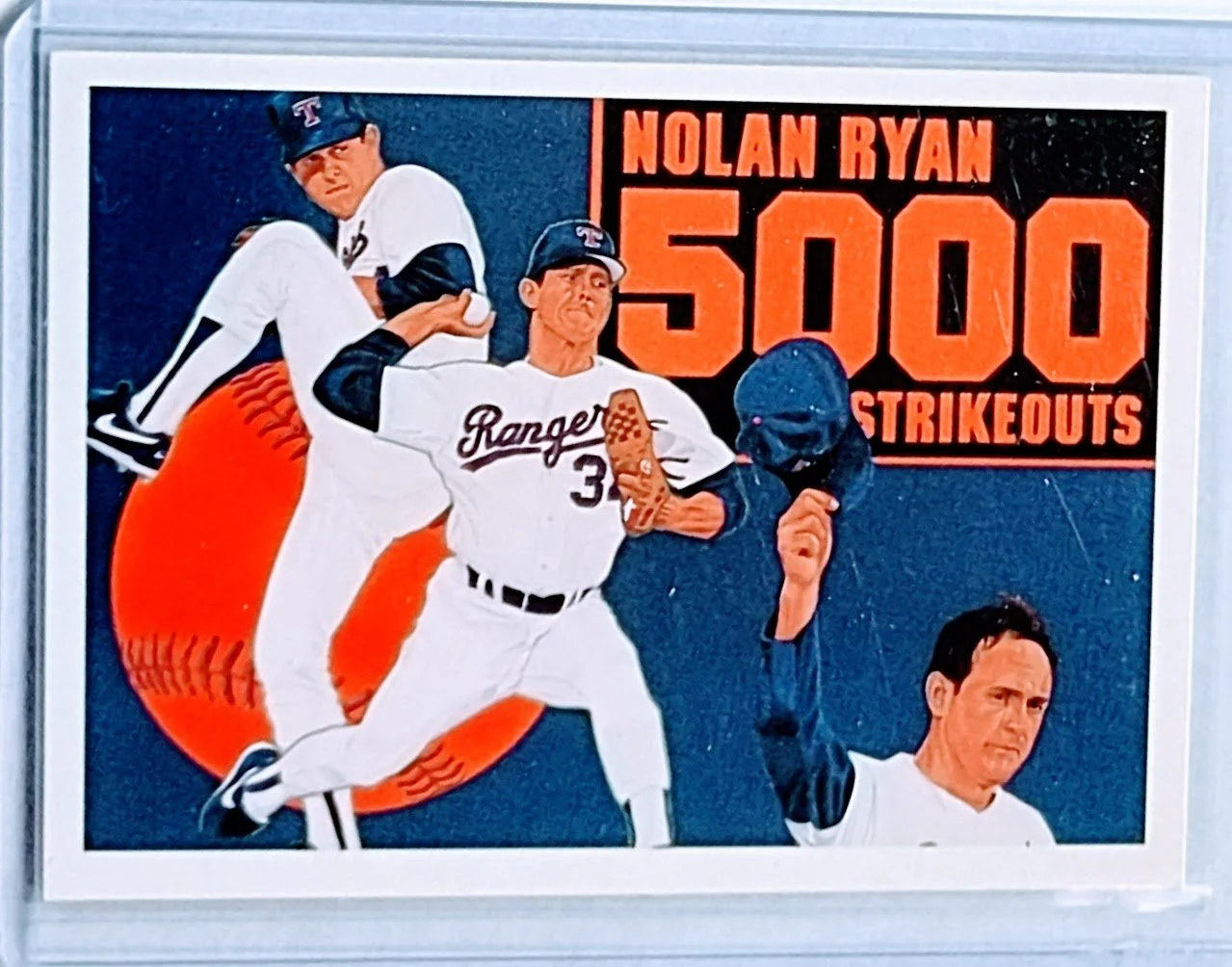 1991 Upper Deck Nolan Ryan 500 Strikeouts Texas Rangers Baseball Trading Card TPTV