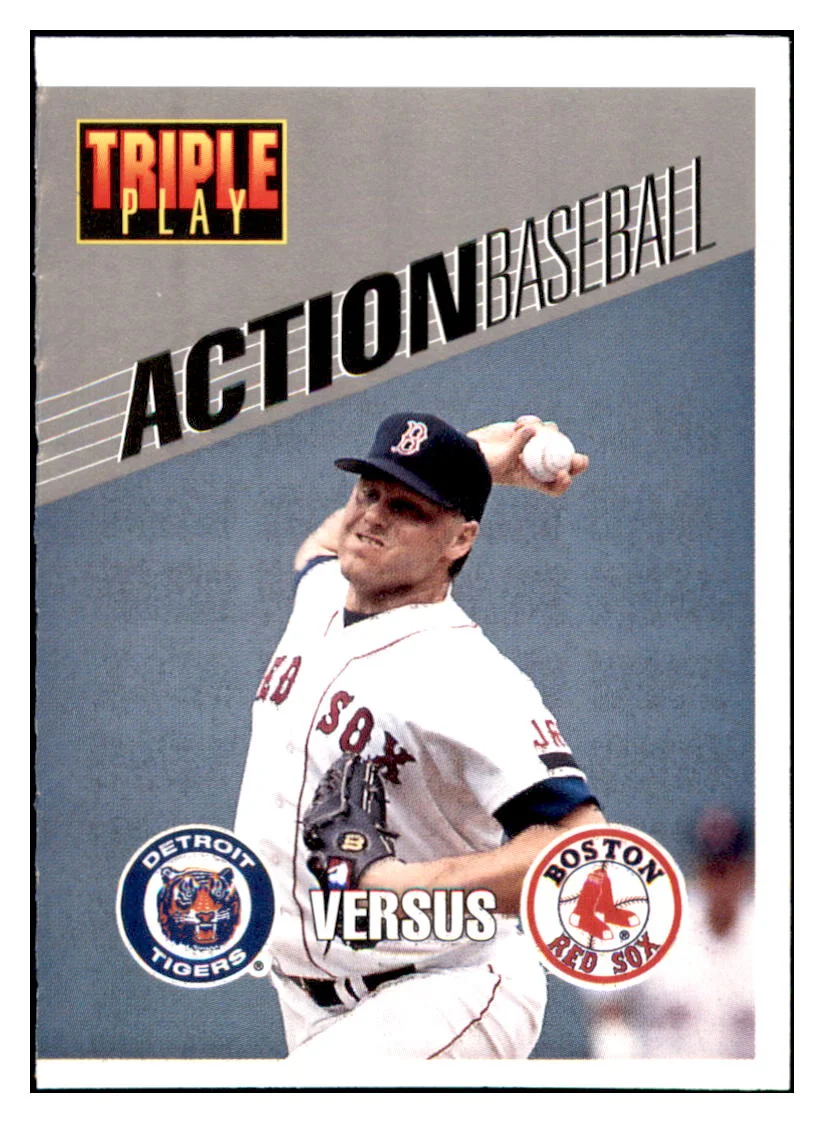 1993 Triple Play Roger Clemens In Action Scratch-Off Boston Red Sox Baseball Card GMMGD