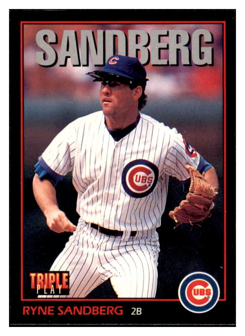 1993 Triple Play Ryne Sandberg Chicago Cubs Baseball Card GMMGD_1a