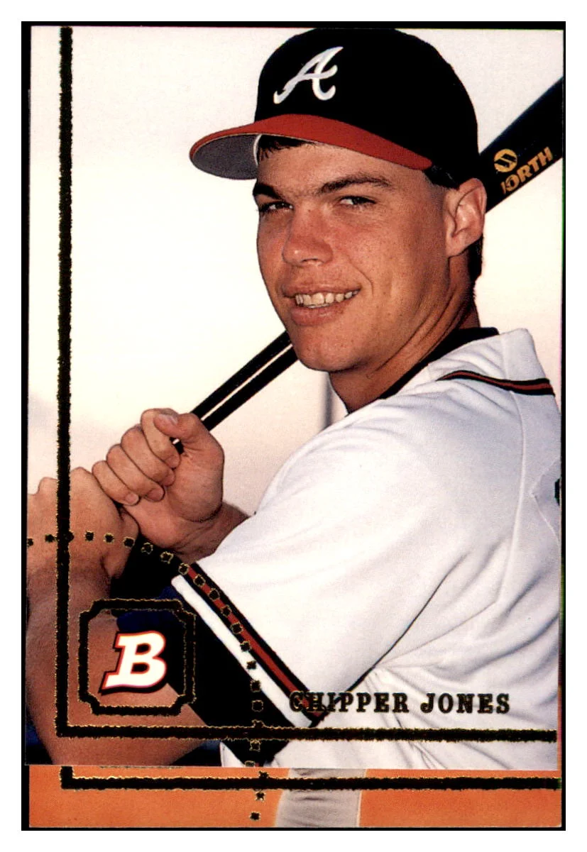 1994 Bowman Chipper Jones Atlanta Braves Baseball CardBOWV3