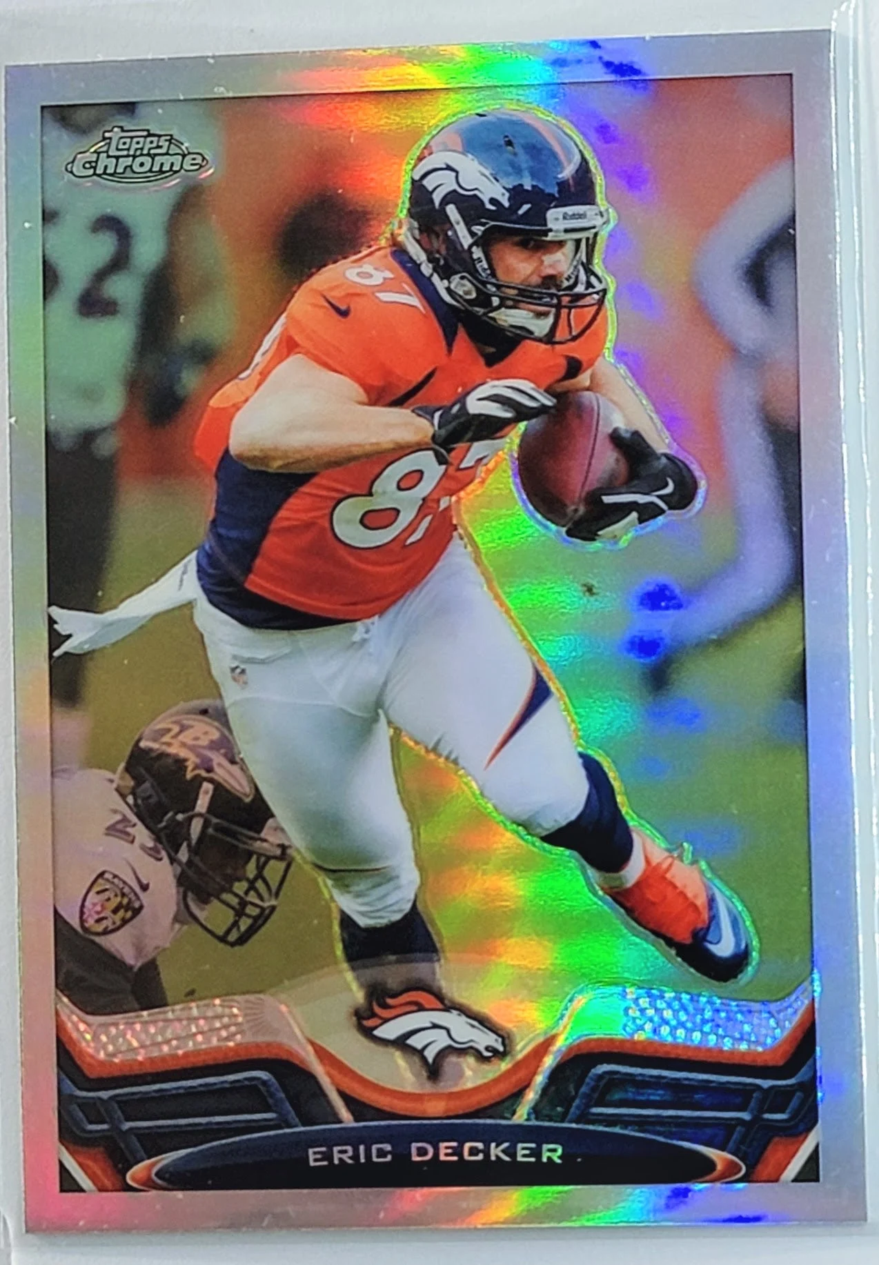 2013 Topps Chrome Eric Decker Refractor Denver Broncos Football Card TH1C4