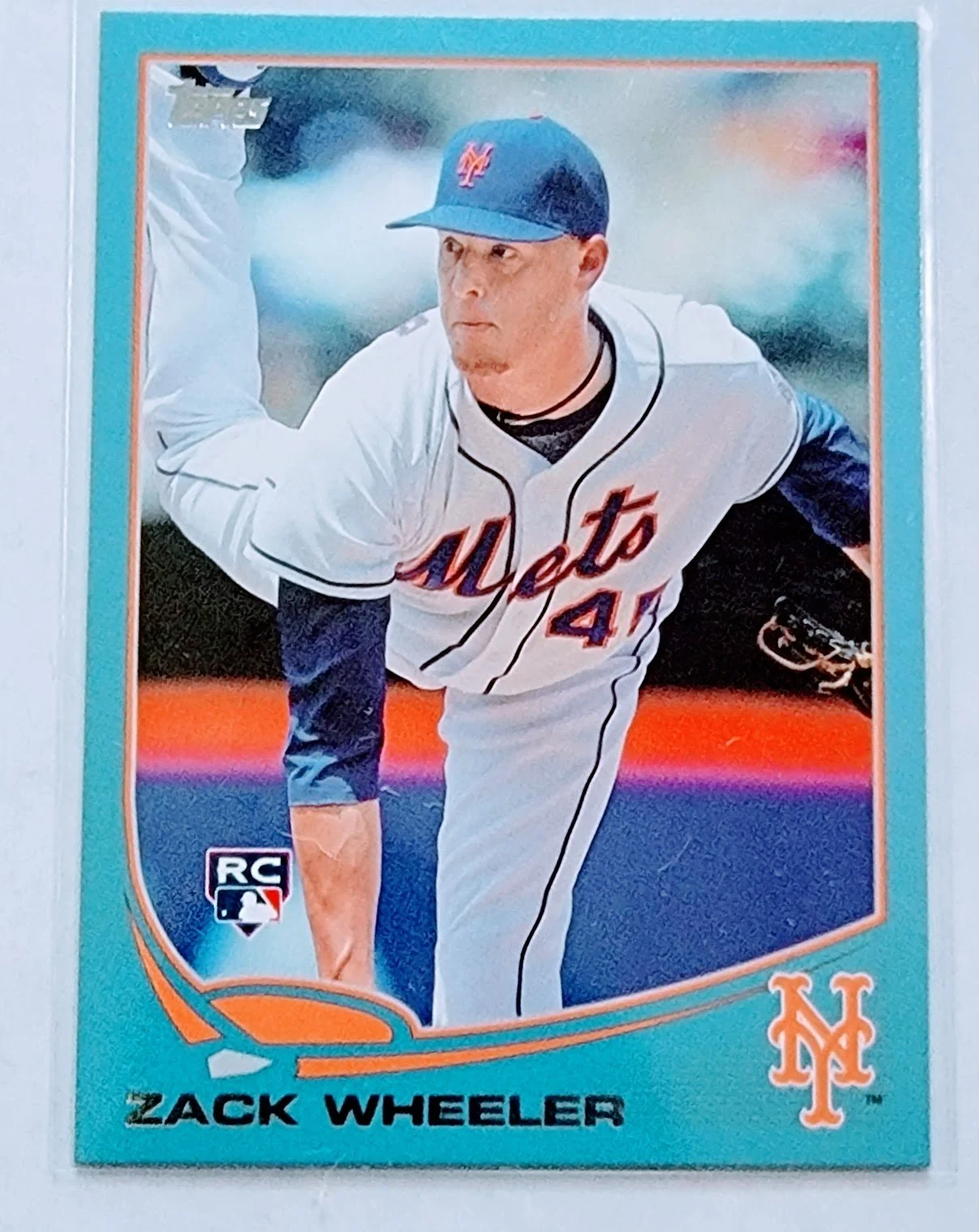 2013 Topps Update Zack Wheeler Blue Bordered Rookie Baseball Card TPTV