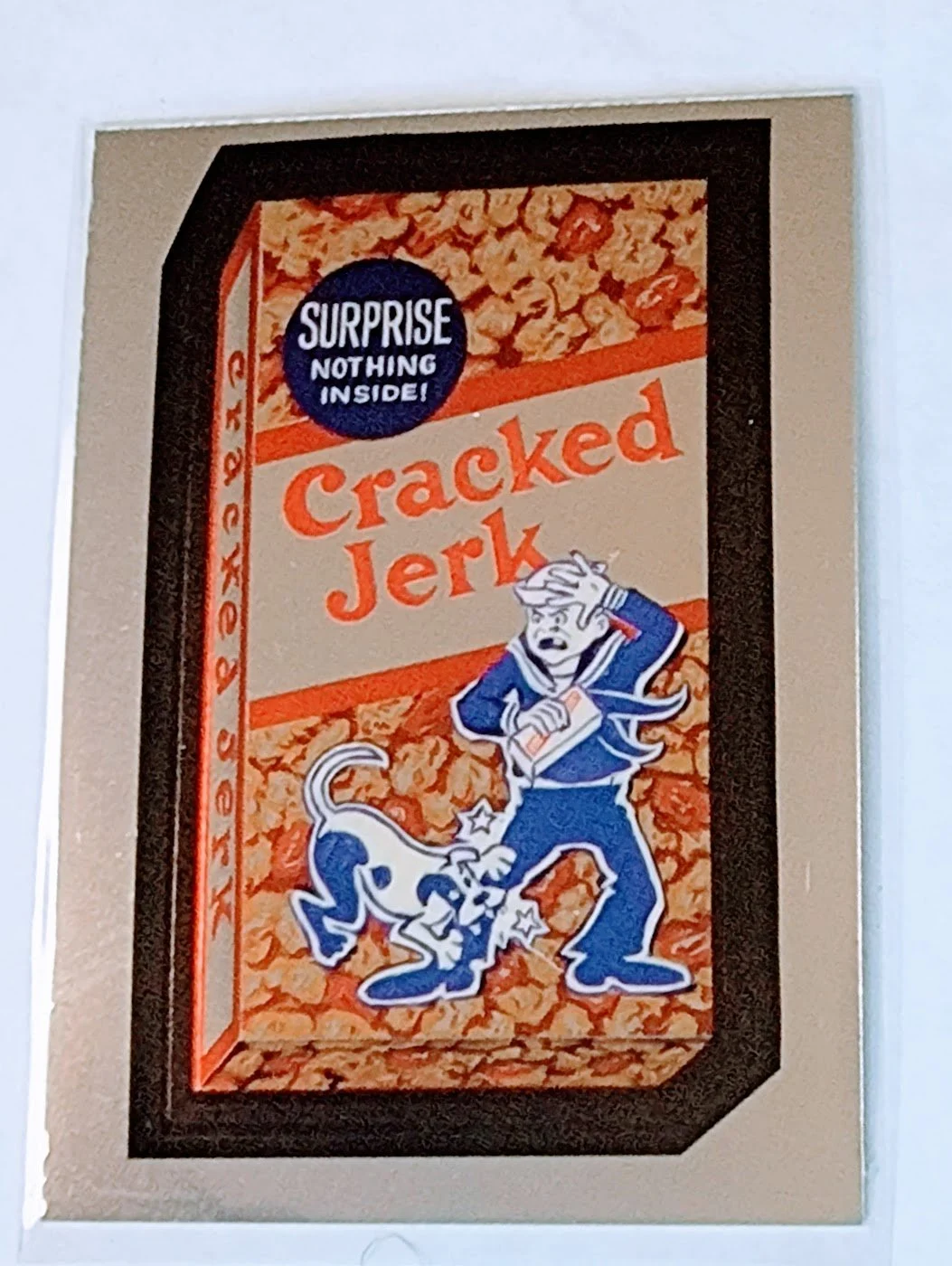 2014 Topps Chrome Wacky Packages Cracked Jerk Sticker Trading Card MCSC1
