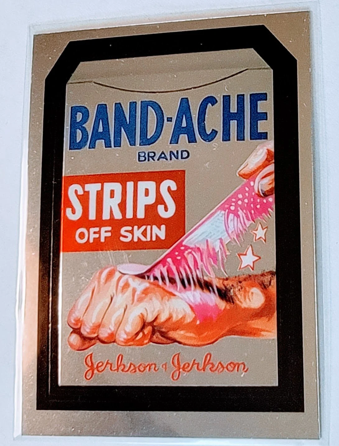 2014 Topps Chrome Wacky Packages Refractor Band-Ache Strips #24 Sticker Trading Card MCSC1