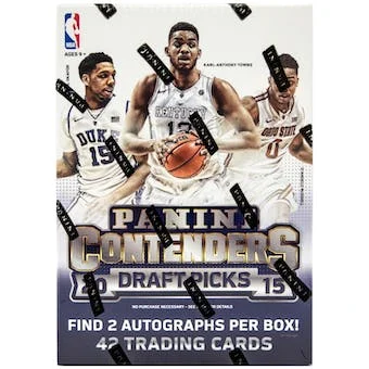 2015-16 Panini Contenders Draft Picks Basketball Blaster Box