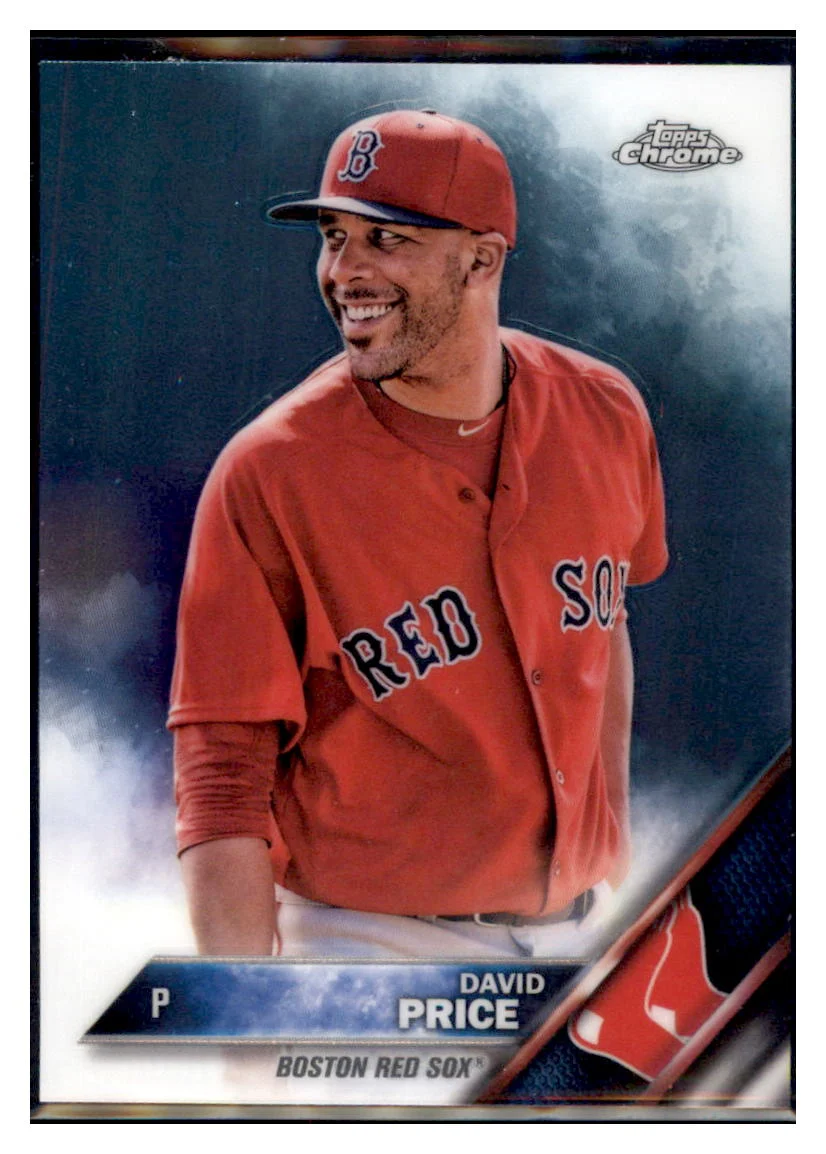 2016 Topps Chrome David Price Boston Red Sox Baseball Card DPT1B