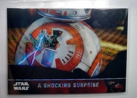 2016 Topps Star Wars Chrome The Force Awakens A Shocking Surprise Refractor Trading Card