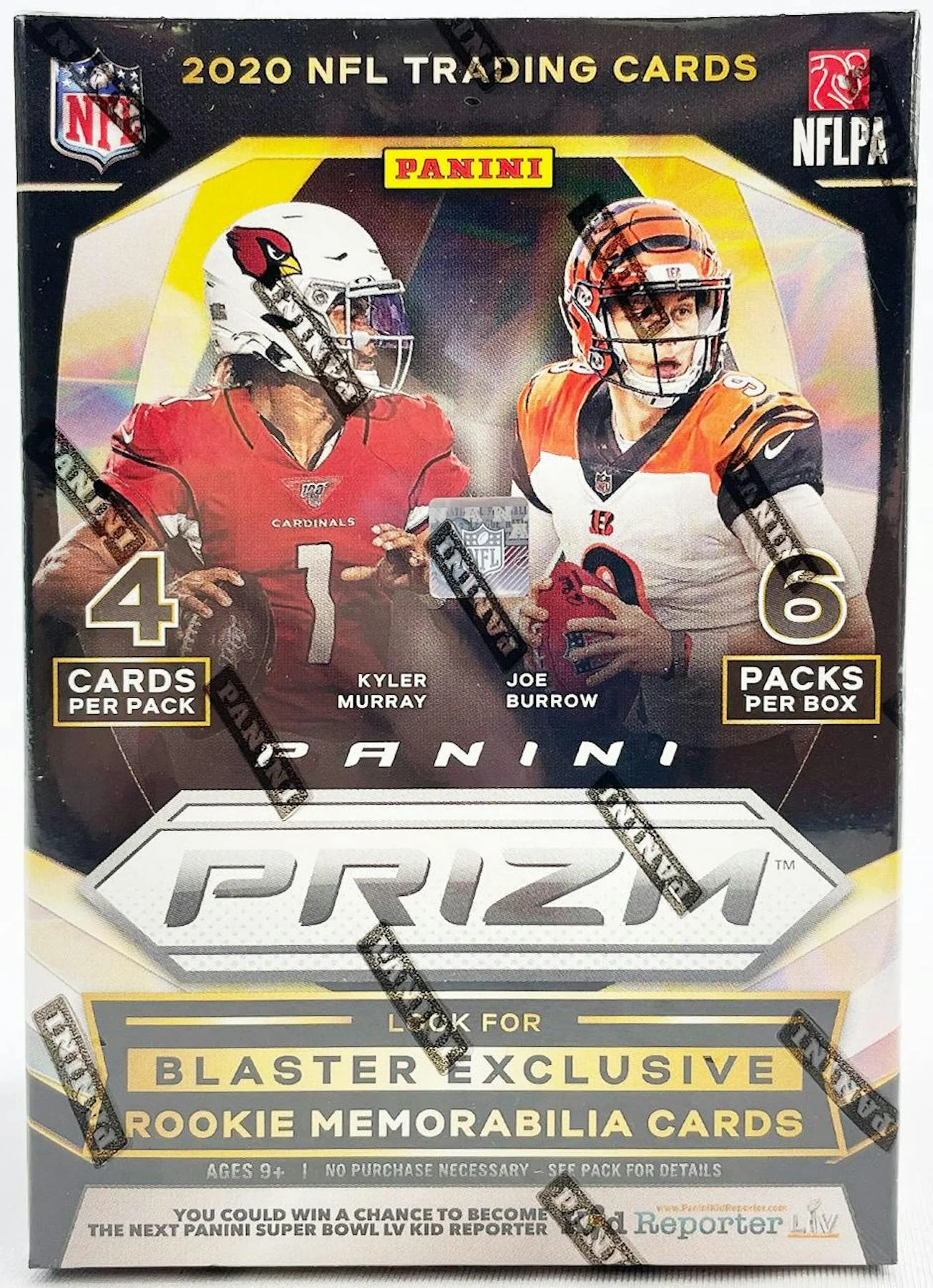2020 Panini Prizm Football 6-Pack Blaster Box (Disco Prizms)