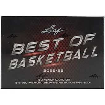 2022/23 Leaf Best Of Basketball Hobby Box