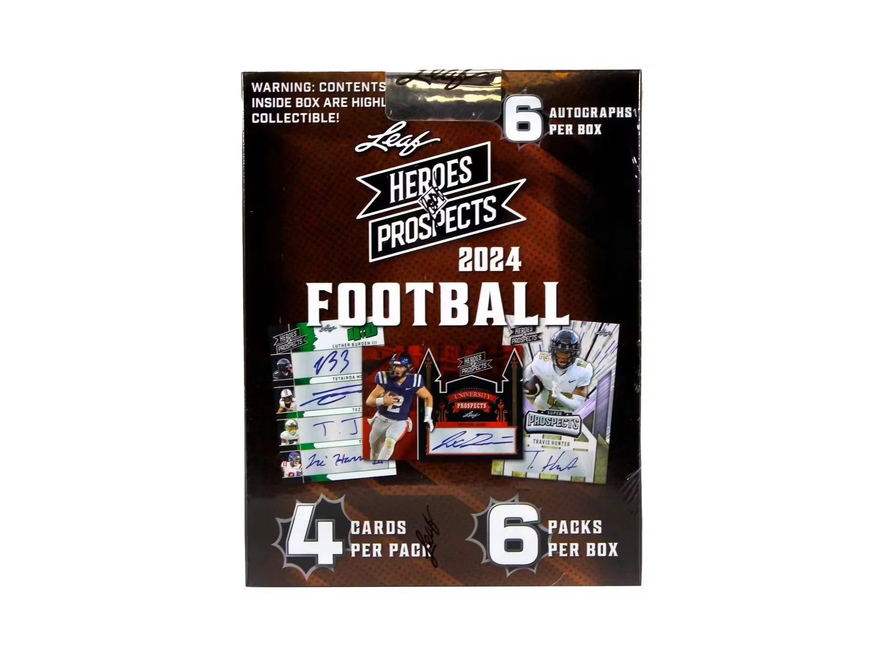 2024 Leaf Heroes & Prospects Football Hobby Box
