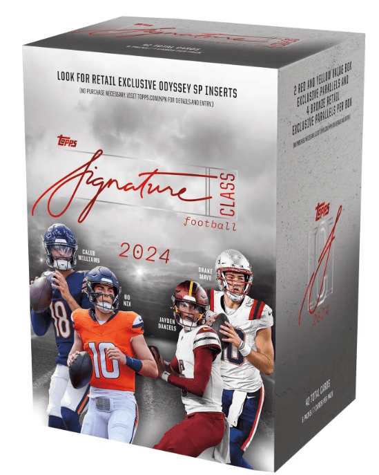 2024 Topps Signature Class Football 6-Pack Blaster Box