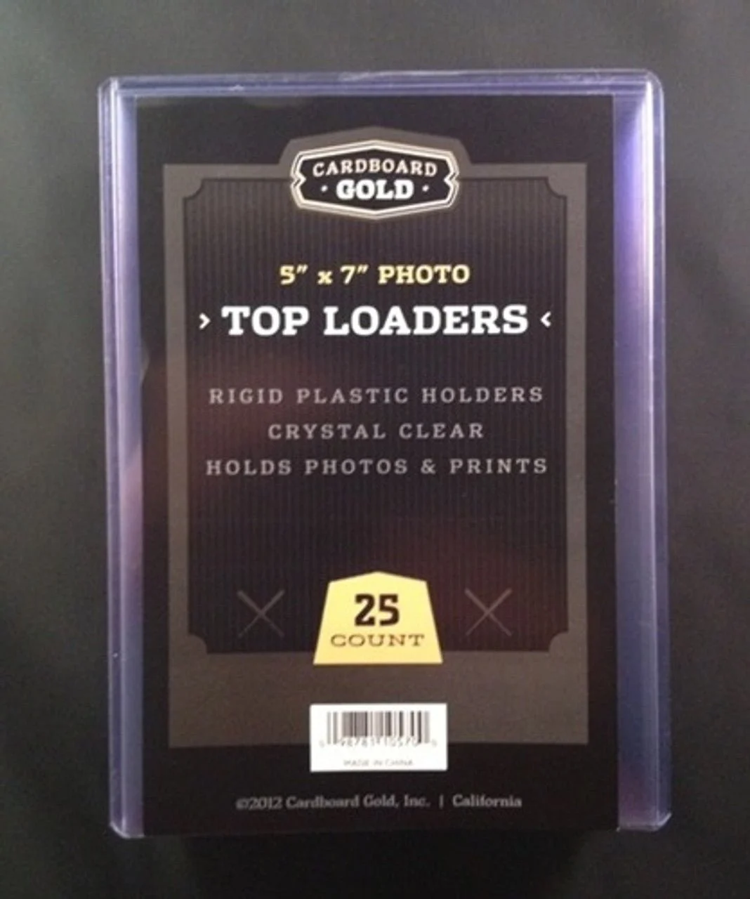 5x7 Photo Size Topload Toploader Holder - 500ct Case