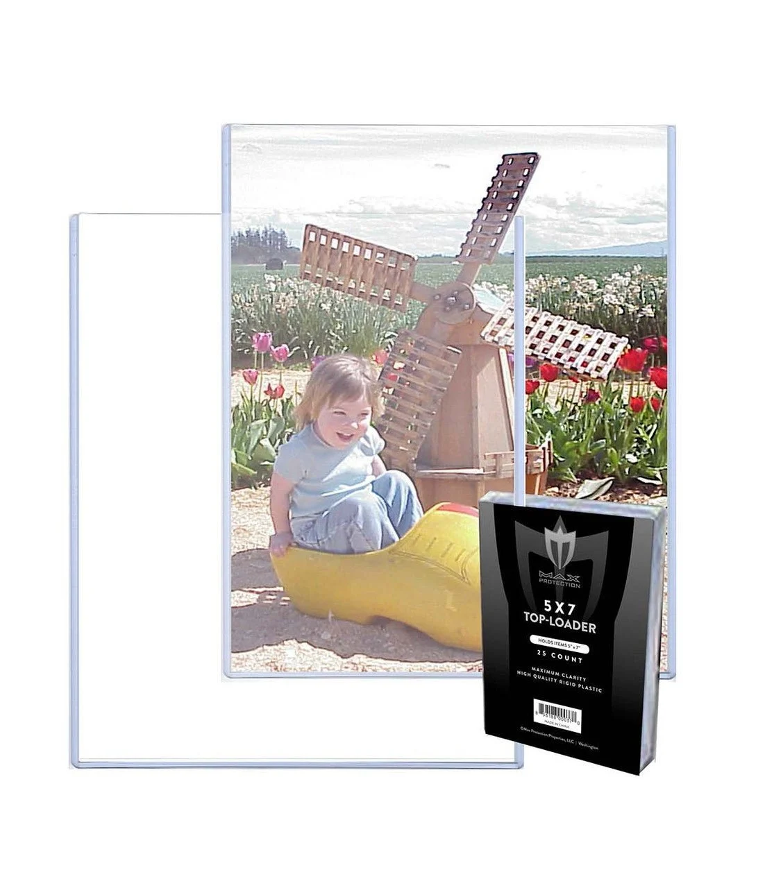 5x7 Photo Size Topload Toploader Holder - Case of 500