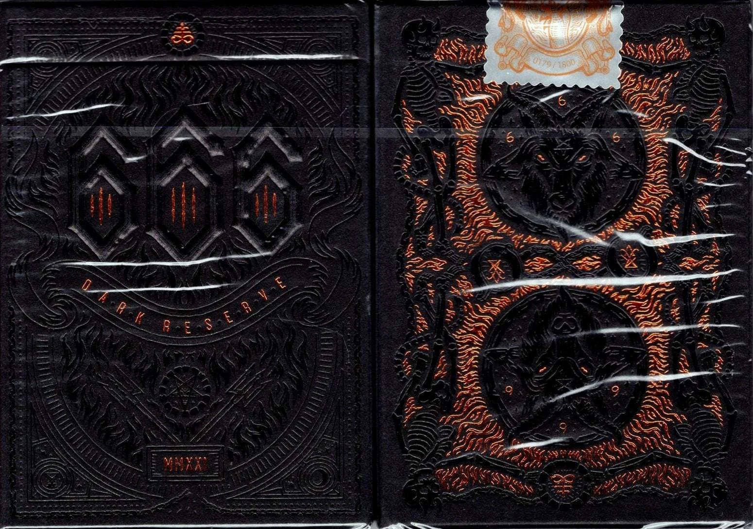 666 Hell-Forged Bronze Dark Reserve Playing Cards Cartamundi