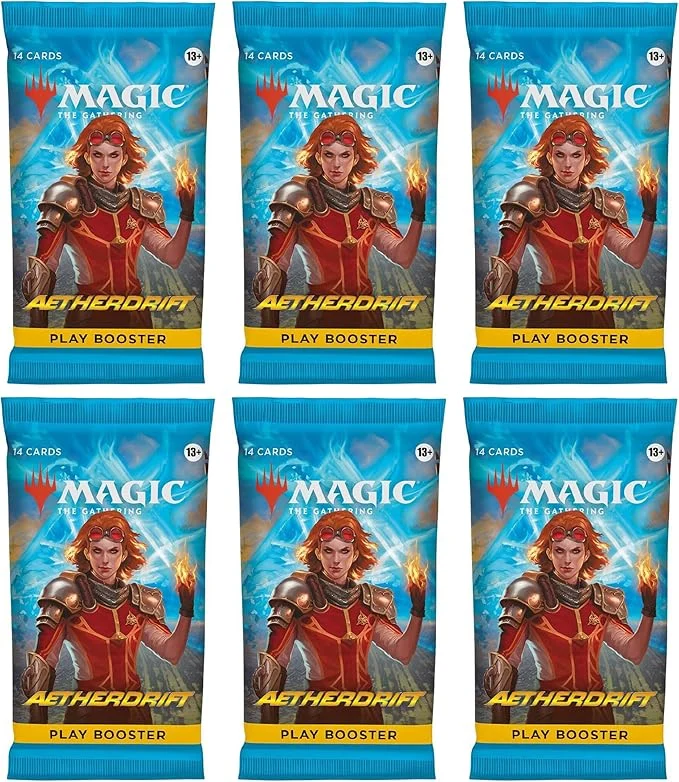 6 Packs MTG Play Booster Pack Lot for MTG Aetherdrift