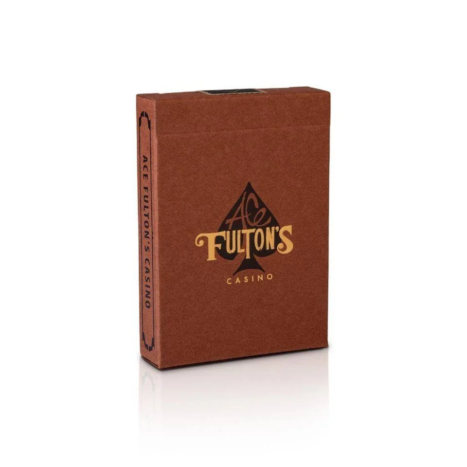 Ace Fulton's Casino, Vintage Back - Brown Playing Cards