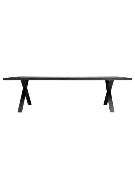 Achille Dining Table X Base Available in 5 Sizes & 2 Colors