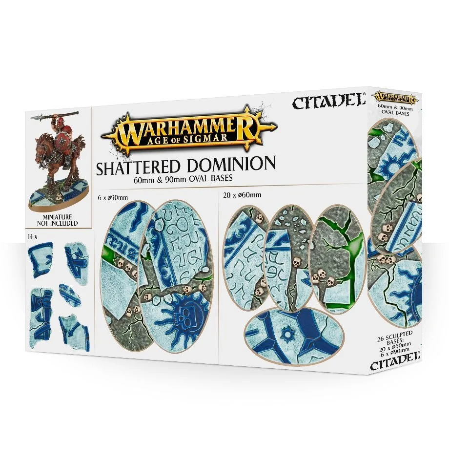 Age of Sigmar Shattered Dominion 60mm/90mm Oval Bases