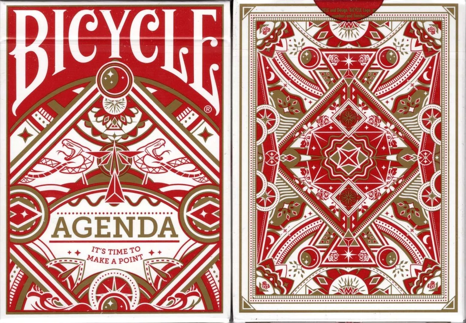 Agenda Red Bicycle Playing Cards