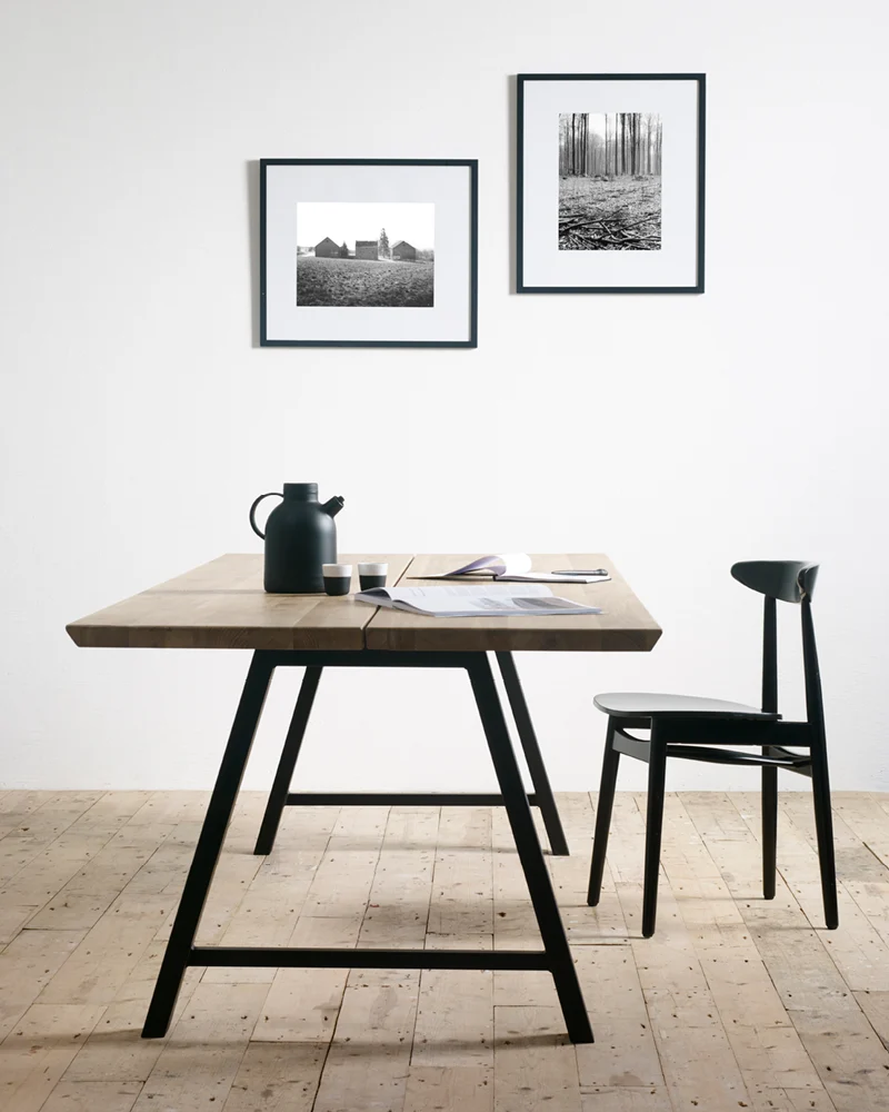 Albert dining table A base (Top 2 Pieces) Available in 2 Colors & 3 Styles