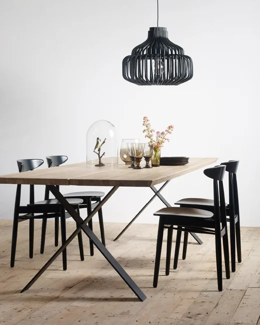 Albert dining table X base (Top 1 Piece) Available in 2 Colors & 3 Styles