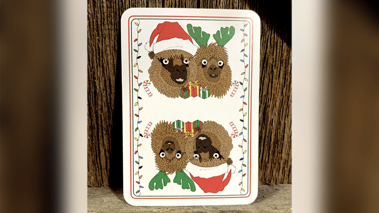 Alpaca Christmas Kids Mini Playing Cards