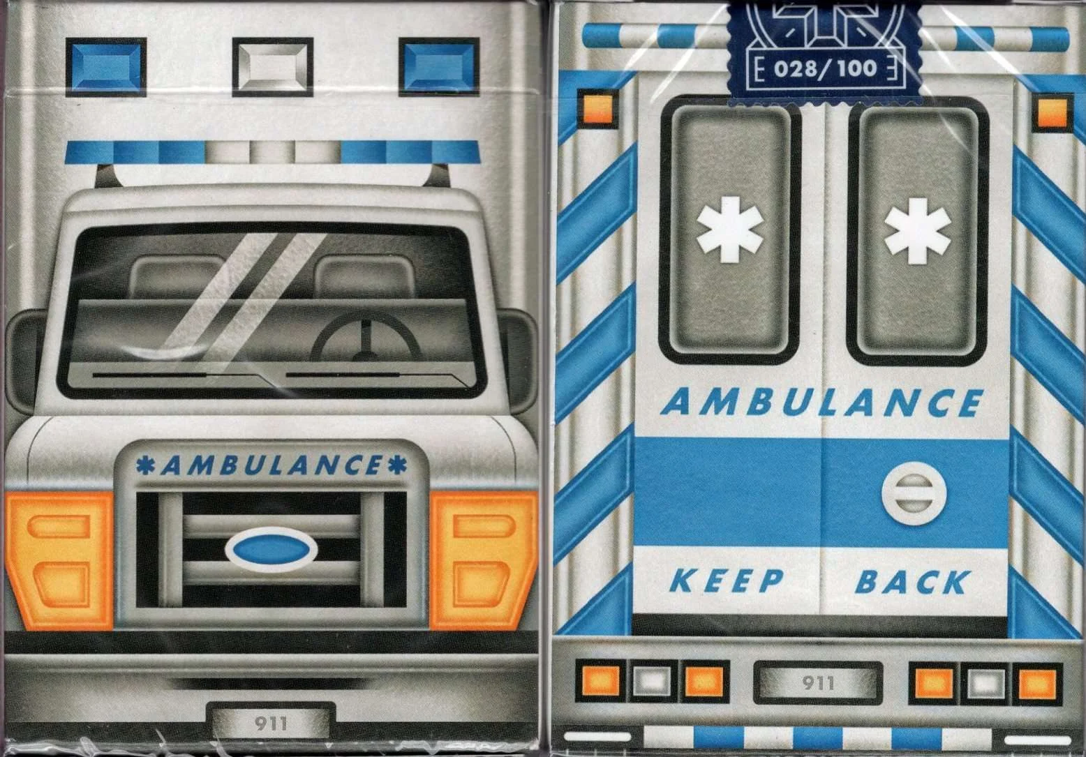 Ambulance Gilded Playing Cards USPCC