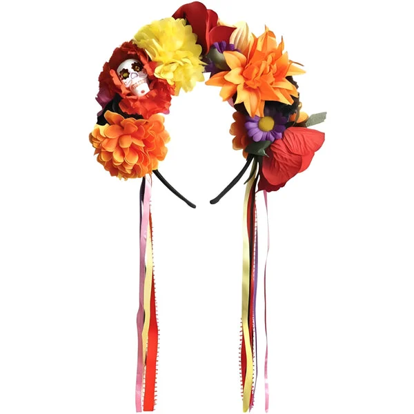 Amscan Multi-Color Flower Headband - 1 Count - Perfect for Festivals, Events & Everyday Fashion Enchantment