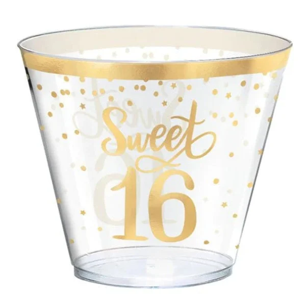 Amscan Plastic Cups - 9 oz. (30 Count) - Perfect for Celebrating Milestones & Unforgettable Memories