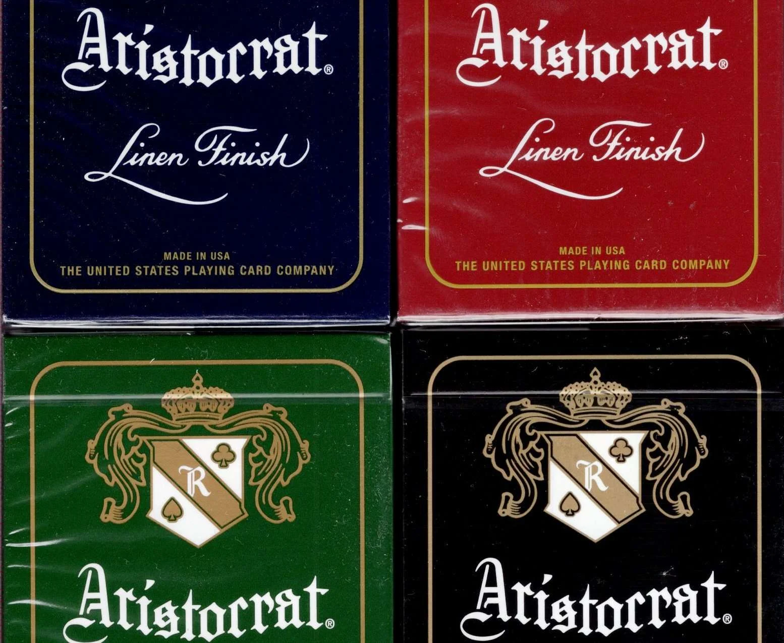 Aristocrat Playing Cards 4 Deck Set USPCC