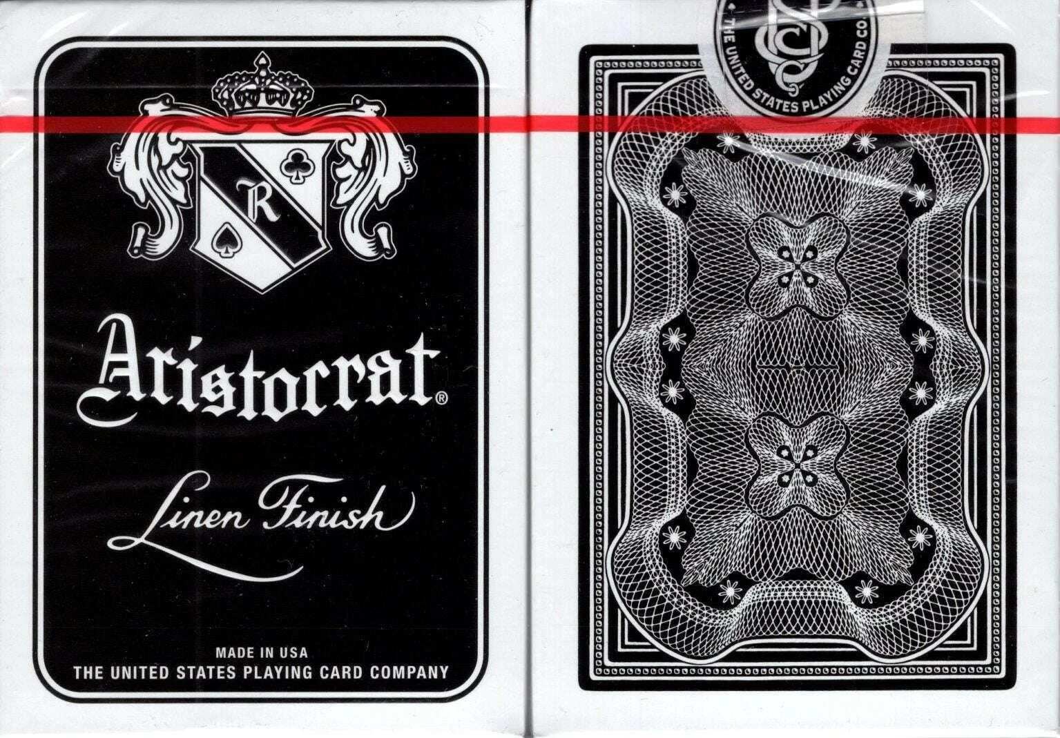 Aristocrat Signature Black Playing Cards USPCC