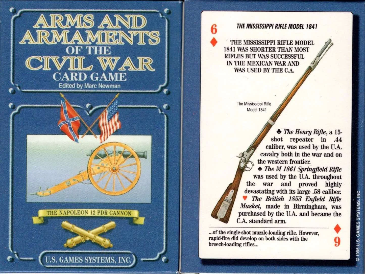 Arms & Armaments of the Civil War Playing Cards USGS