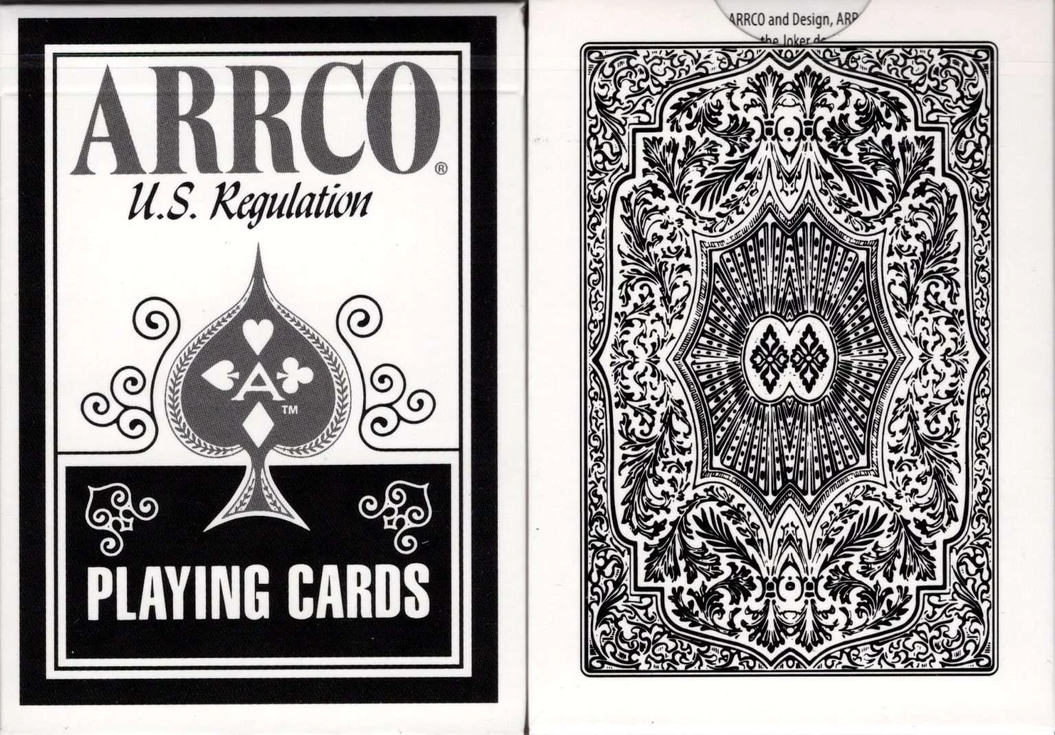 ARRCO White Playing Cards USPCC