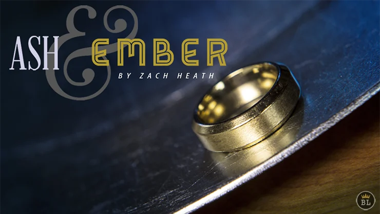 Ash and Ember Gold Beveled Size 10 (2 Rings) by Zach Heath- Trick