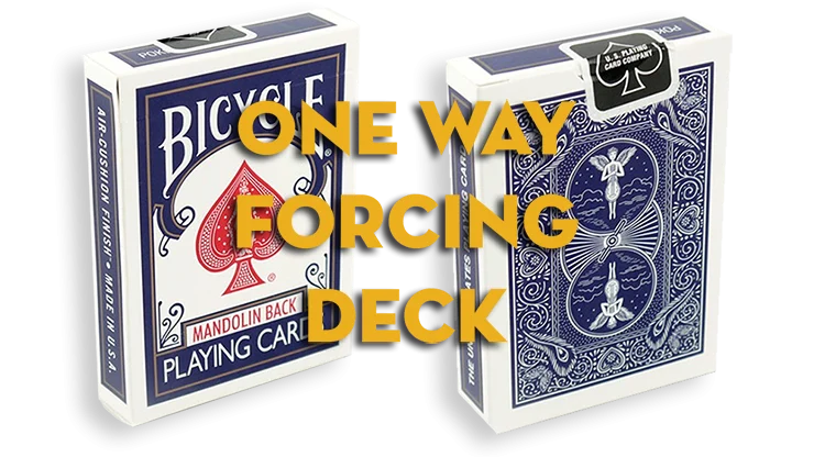 Assorted Mandolin Blue One Way Forcing Deck (assorted values)