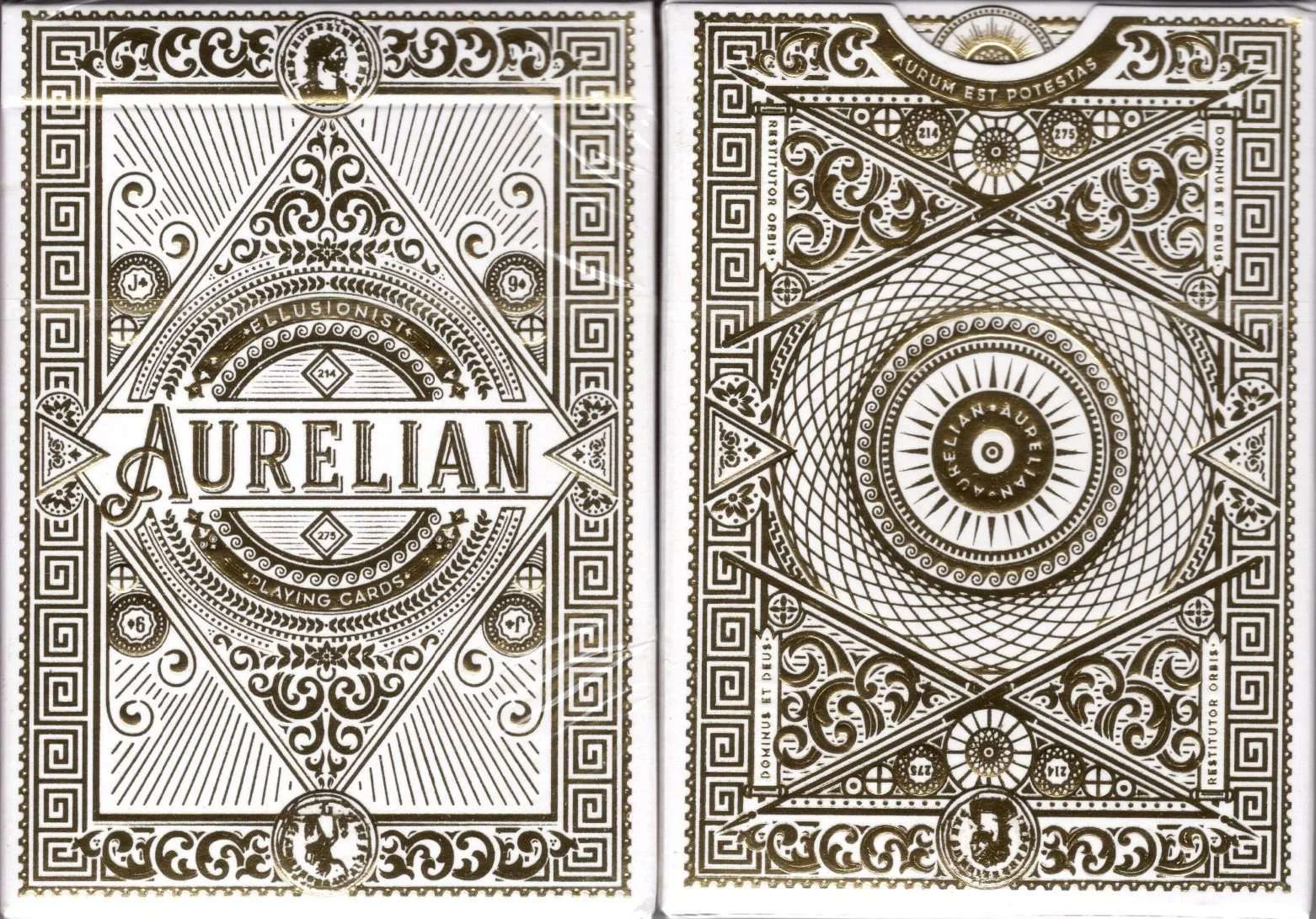 Aurelian White Playing Cards Cartamundi