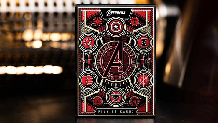 Avengers Playing Cards Soul Stone Red Edition by Theory11