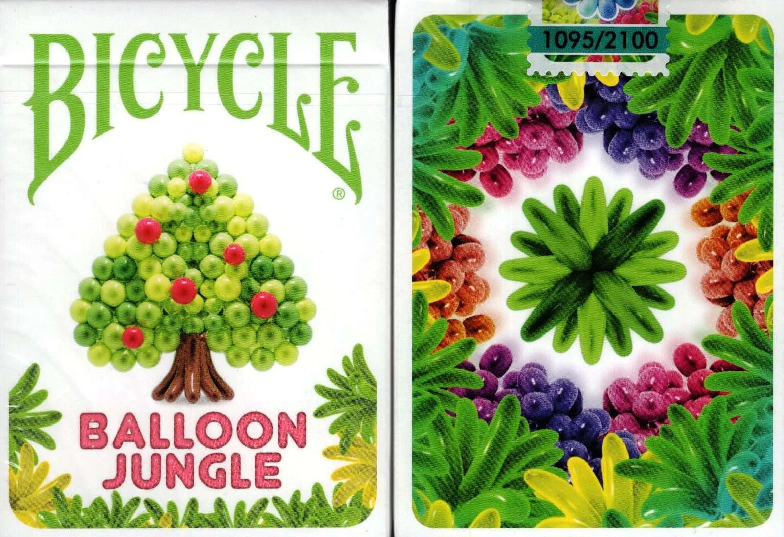 Balloon Jungle Bicycle Playing Cards