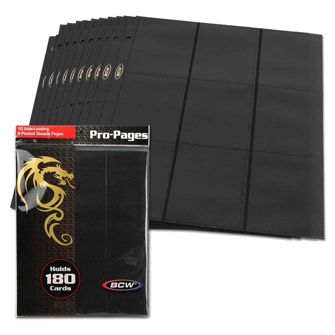 BCW 18-Pocket Pro Pages - 10 Count