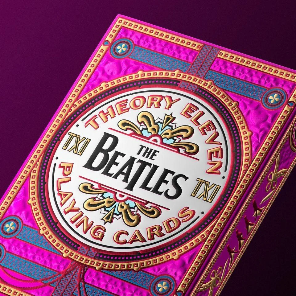 The Beatles Playing Cards - Pink