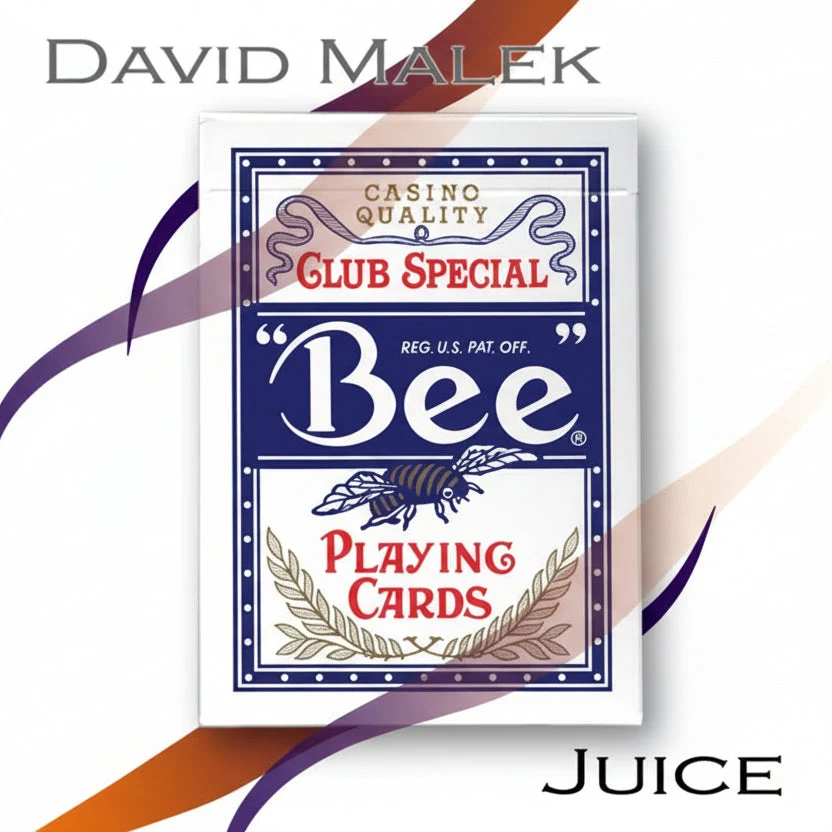 Bee Marked Deck (Blue Bee Style, Juice) by David Malek